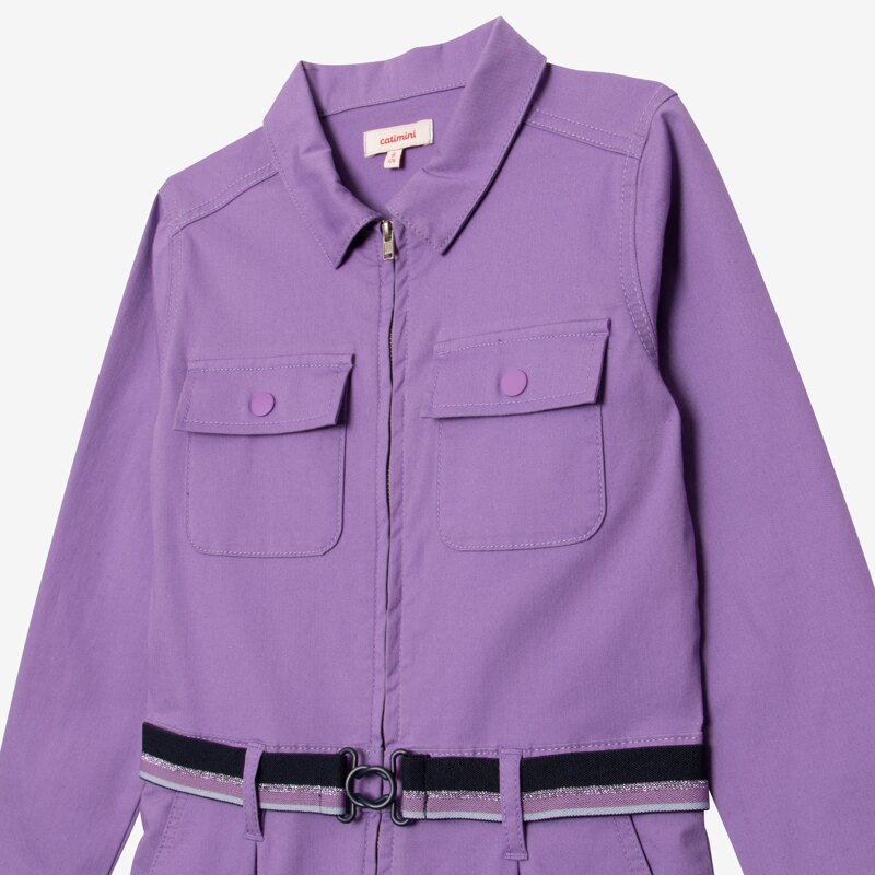 Combi longue fille purple violet Catimini Mauve Violet