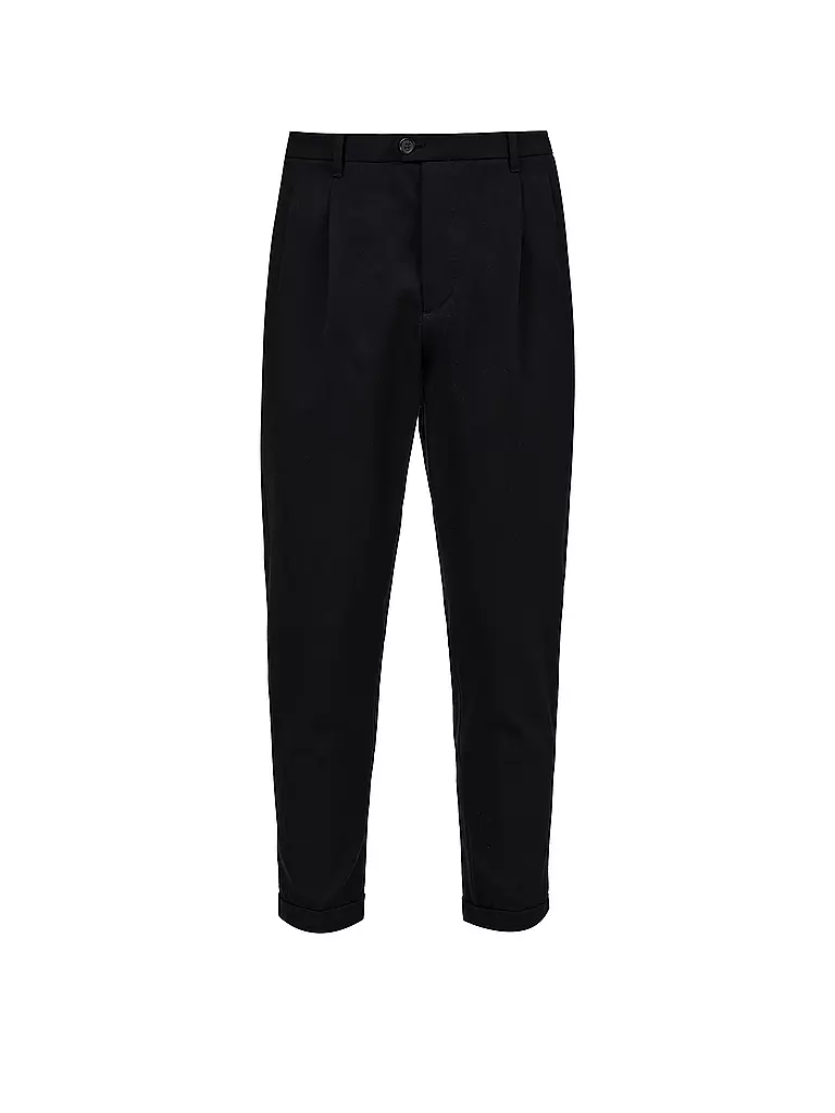 ALLSAINTS Hose Slim Fit 7/8 Tallis schwarz