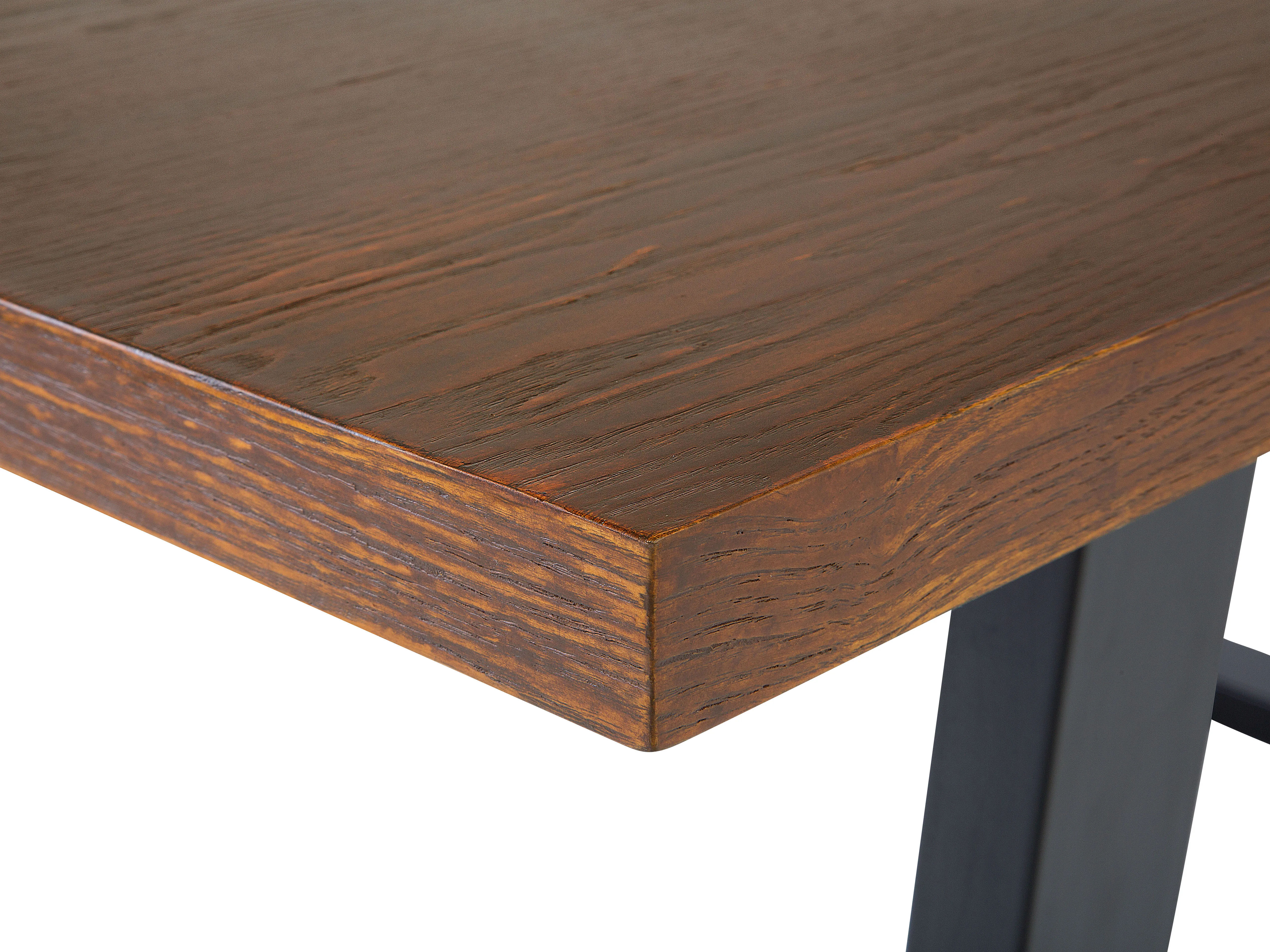Eettafel AUSTIN Donker walnoothout 90 cm 160 cm