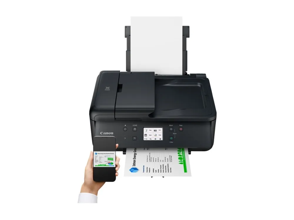 Canon PIXMA TR7650 - Multifunktionsprinter - farve - blækprinter - A4 (210 x 297 mm), Legal (216 x 356 mm) (original) - A4/Legal (medie) - op til 15 ipm (udskriver) - 200 ark - 33.6 Kbps - Wi-Fi(n), USB 2.0
