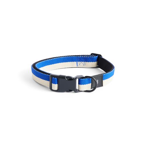 HAY Dog Flat Hundehalsbånd, Blue/ Off White
