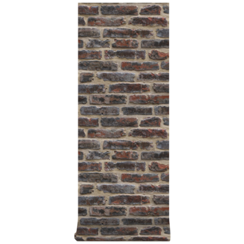 Vliesbehang bricks rood (dessin 4001)