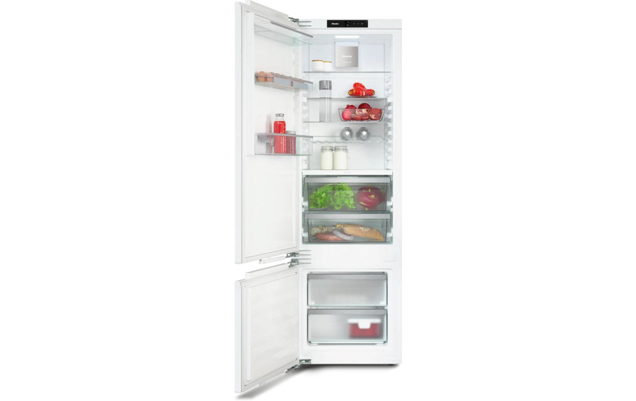 Einbau-Kühl-Gefrierkombination KF 7742 C Links/Wechselbar<br>Kombigerät mit Kühlschrank und Gefrierschrank