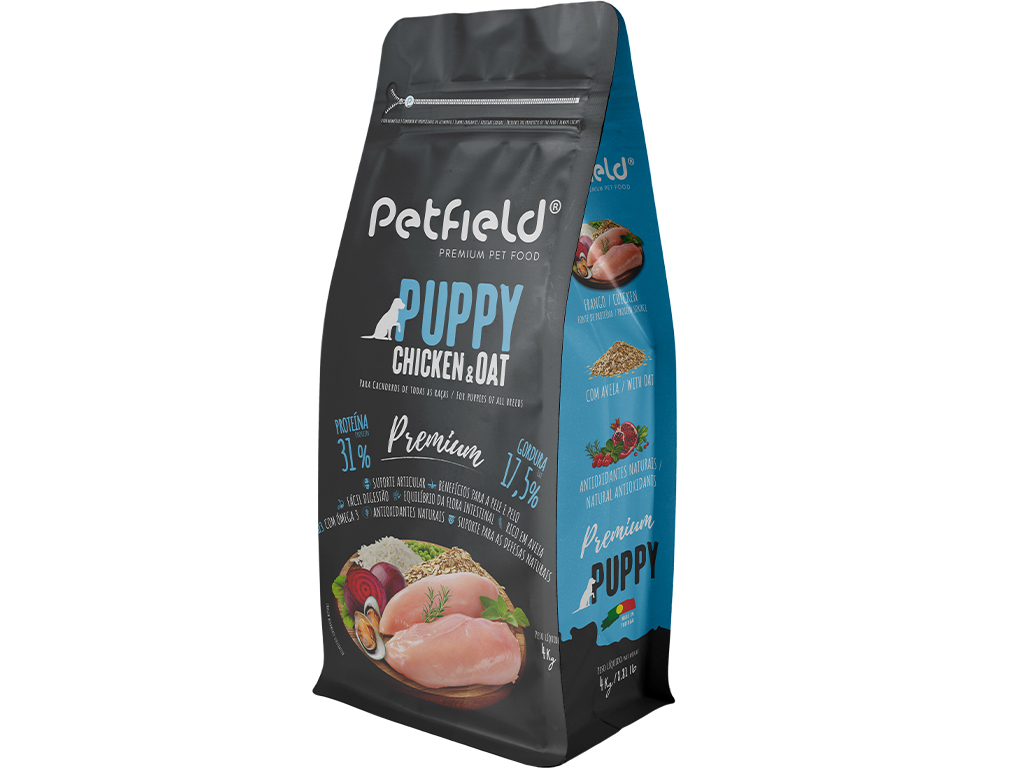 RAÇÃO PARA CÃO PETFIELD PREMIUM PUPPY 4 KG