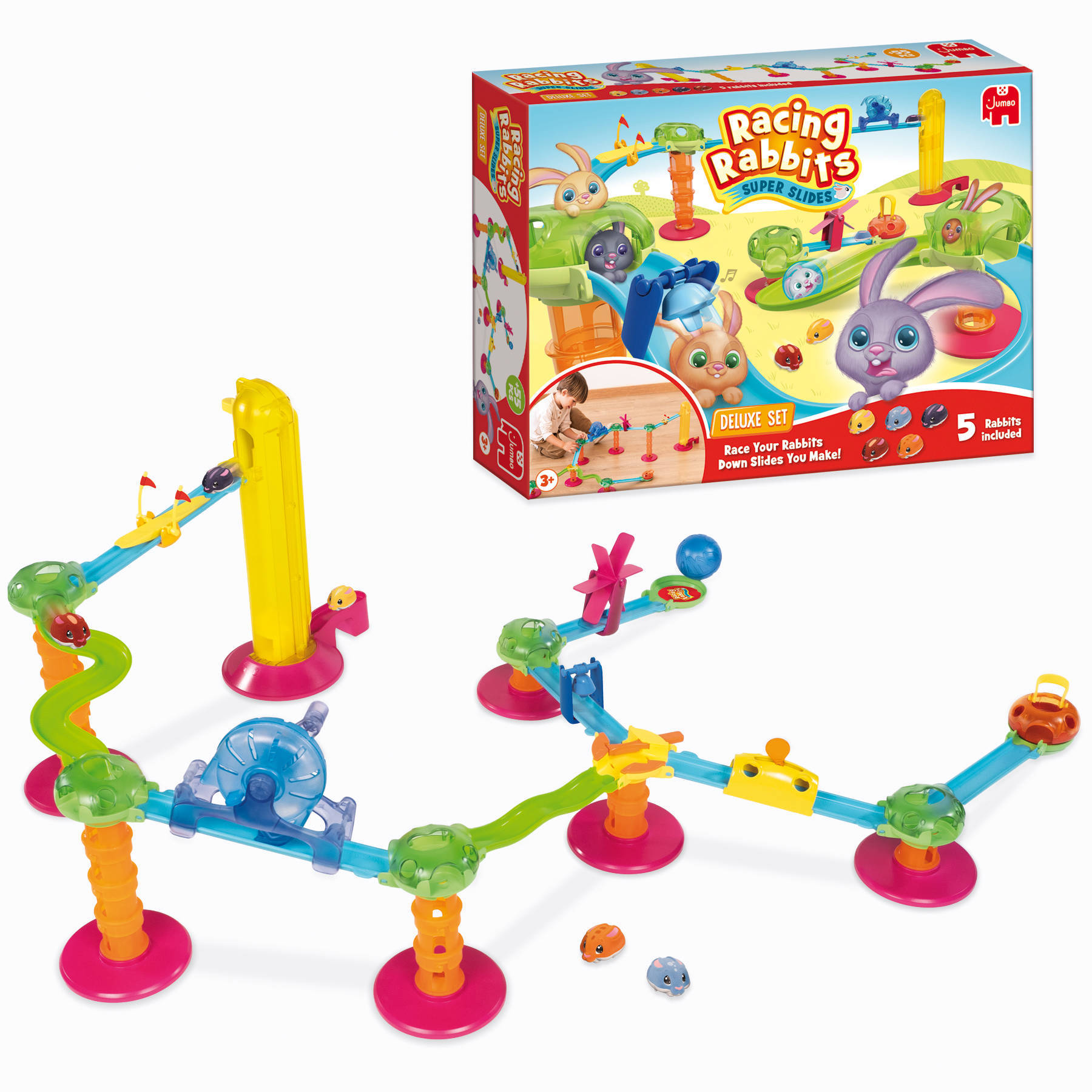 Jumbo Racing Rabbits Deluxe Set knikkerbaan