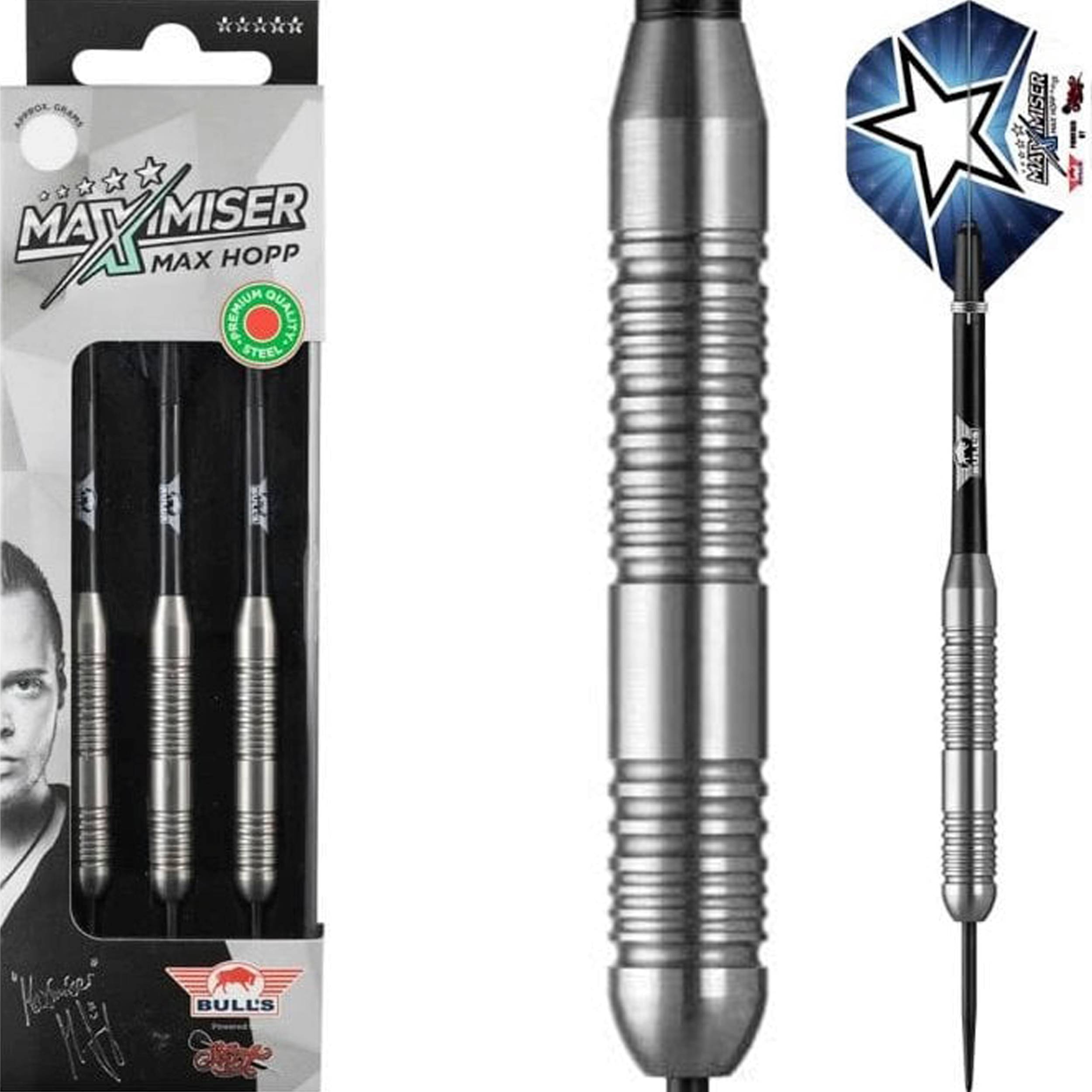 Bull's NL - Max Hopp - Stainless - Steeldart