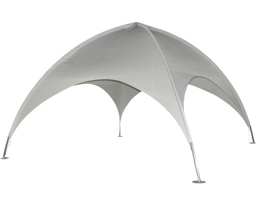 Leco koepeldakpaviljoen 5 x 5 x 3,50 m lichtgrijs incl. bevestigingsmateriaal