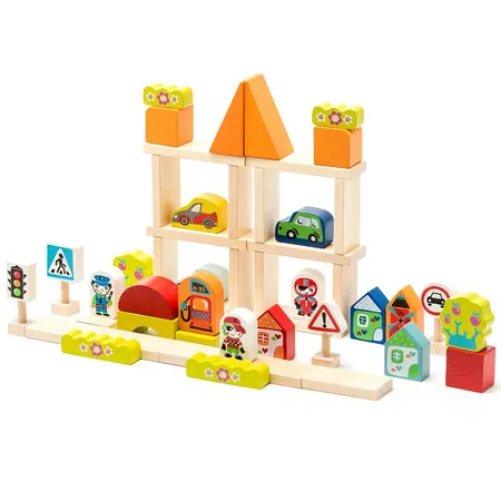 Cubika Holzbausteine Stadt
