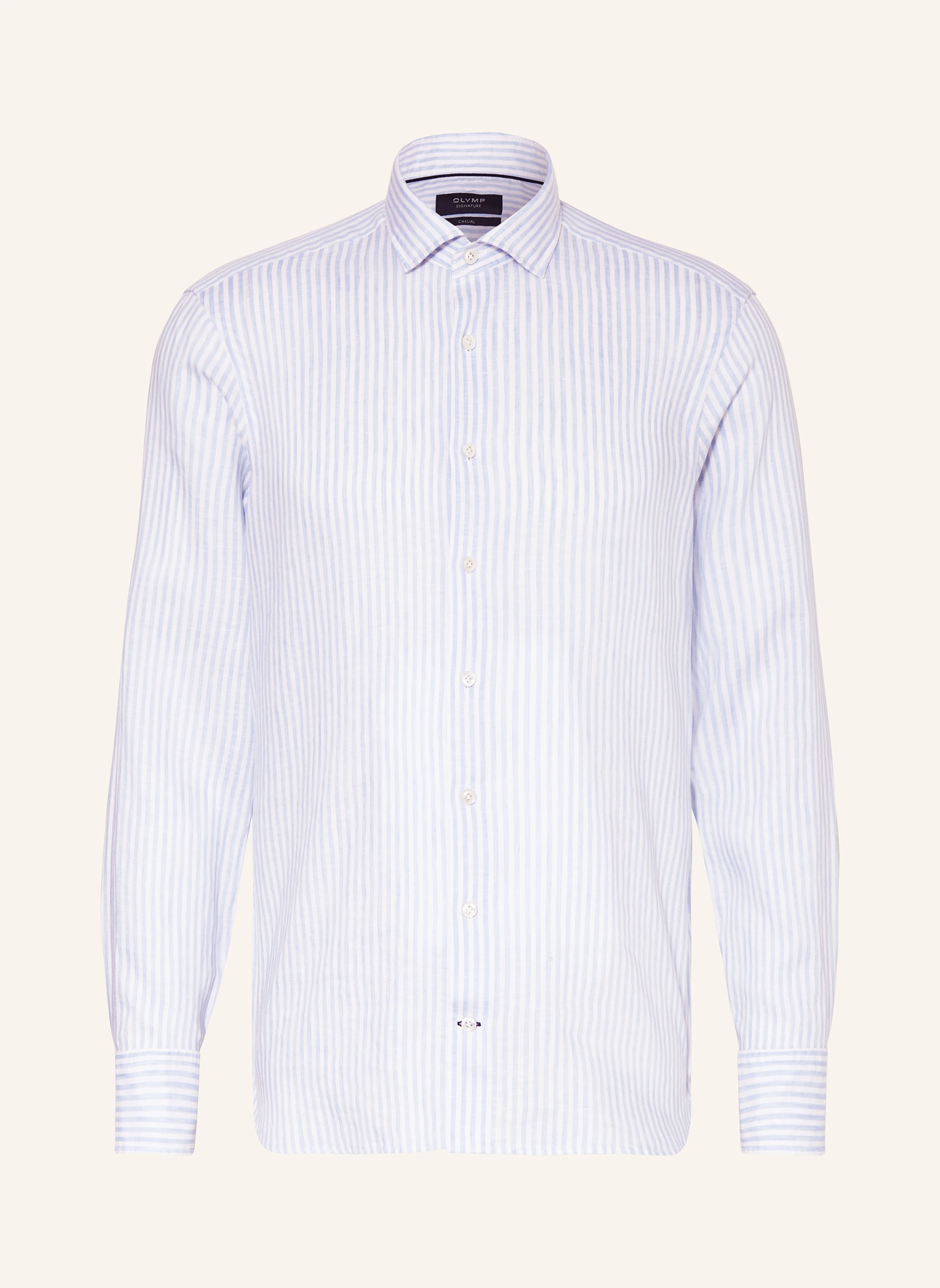 OLYMP SIGNATURE Hemd tailored Fit aus Leinen
