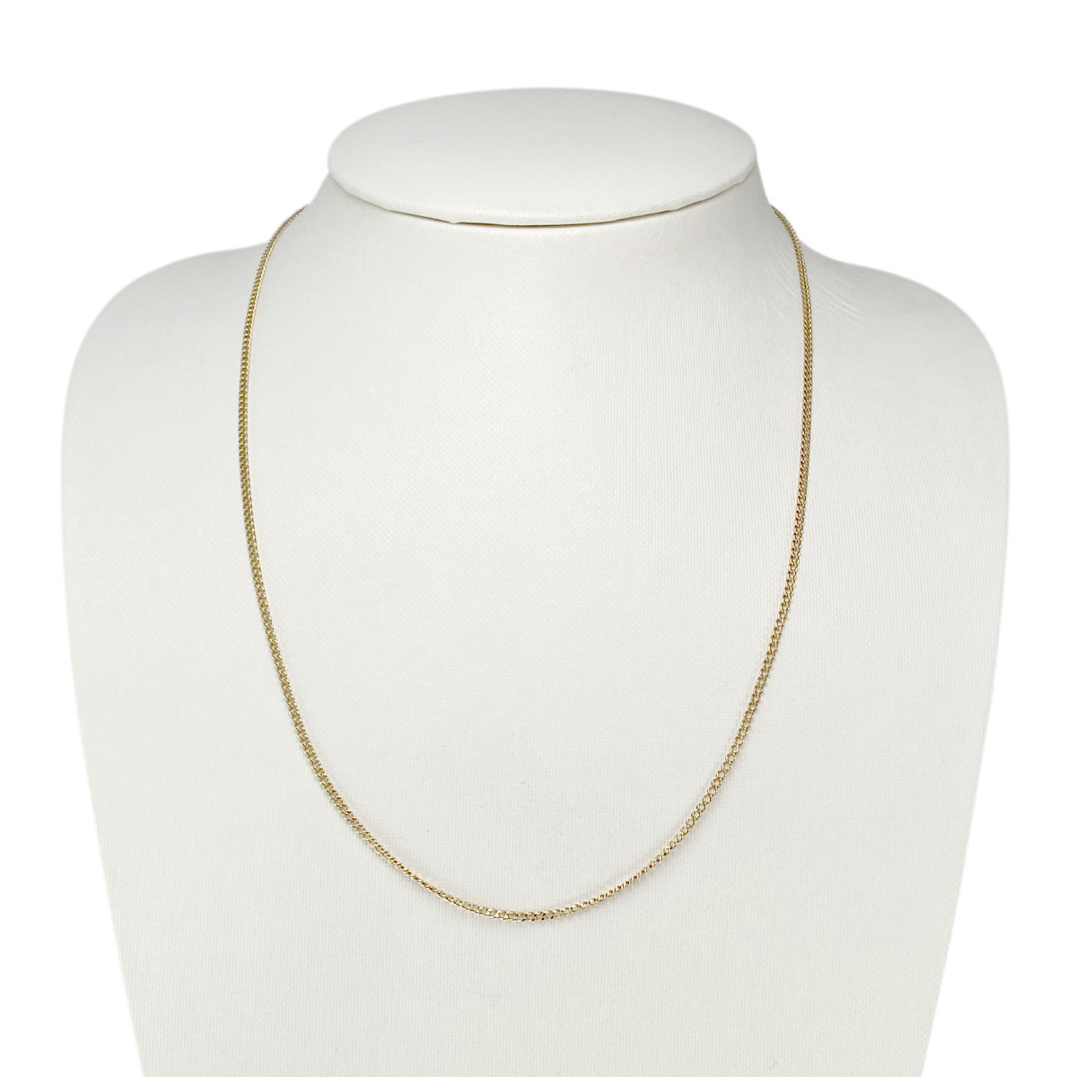 Chaine d'occasion or 750 jaune maille gourmette 50 cm