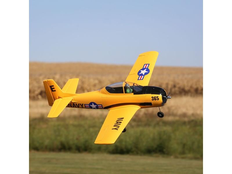 E-flite Warbird T-28 Trojan 1118 mm BNF Basic Neuauflage des beliebten E-flite T28 Trojan Semi-Scale Modells