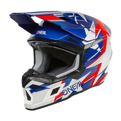 Casque cross O'Neal 3SRS - RIDE V24 2024 - Bleu / Blanc