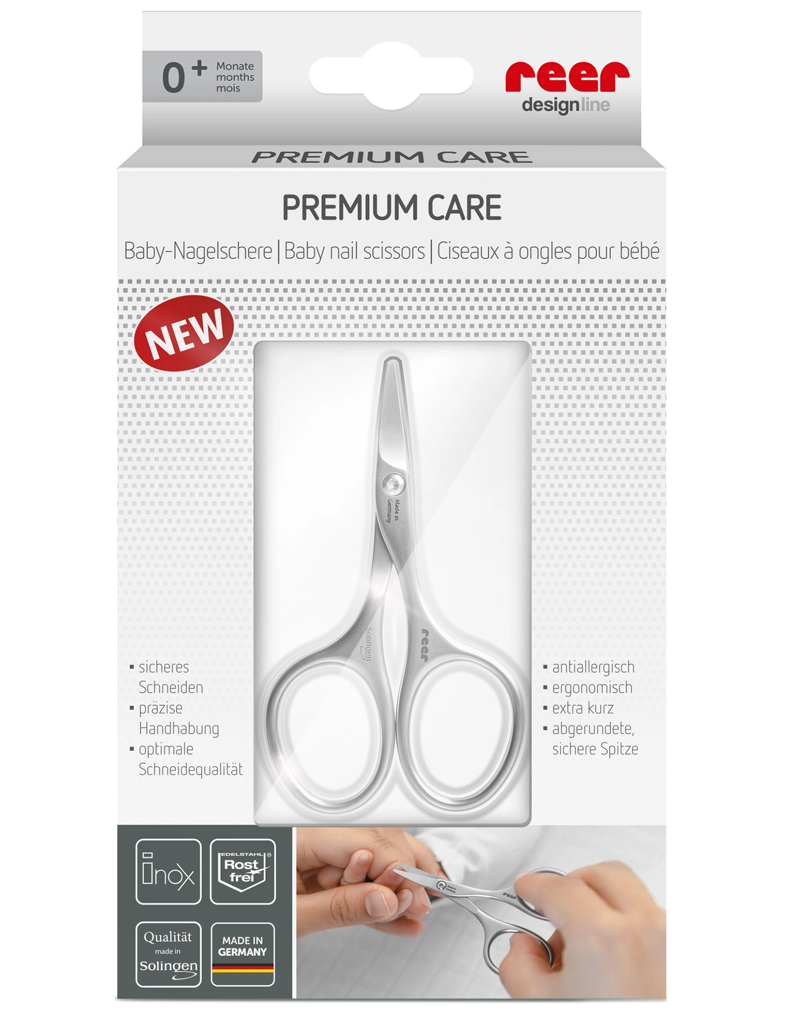 Baby-Nagelschere PREMIUM CARE aus Edelstahl