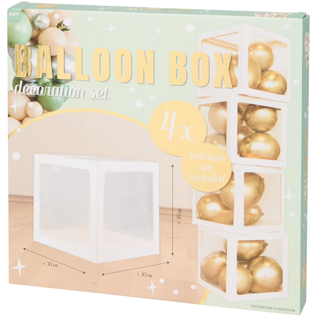 Ballonnenboxen 30 x 30 x 30 cm | 4 stuks