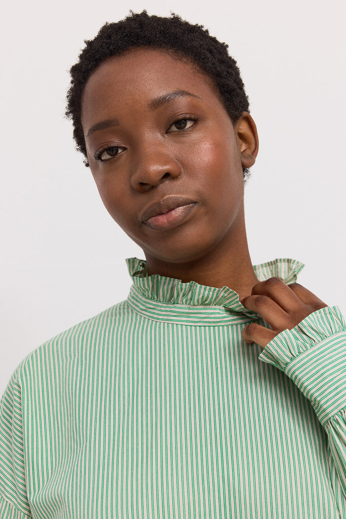Dyrelle W, Kjole  - Mint Leaf Stripes