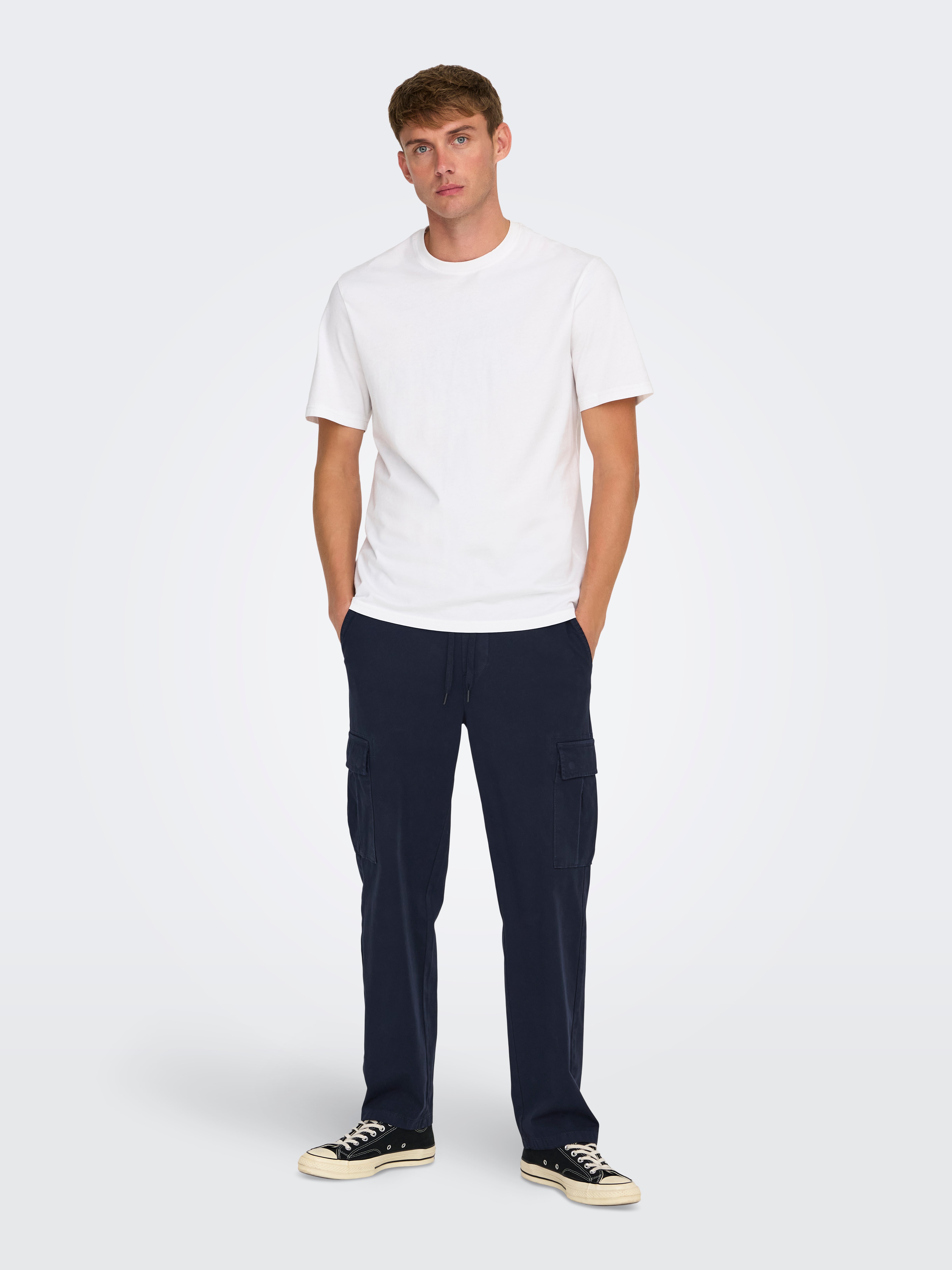 ONSSINUS Locker geschnitten Hose Dark Navy