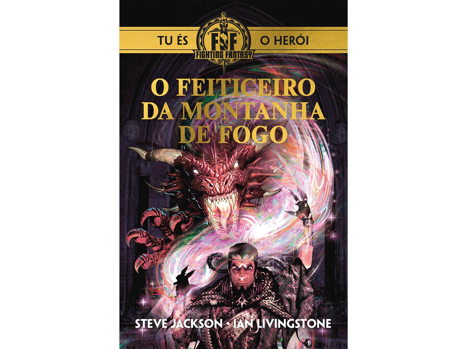 LIVRO O FEITICEIRO DA MONTANHA DE FOGO