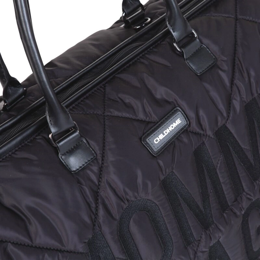 CHILDHOME Mommy Bag gesteppt schwarz