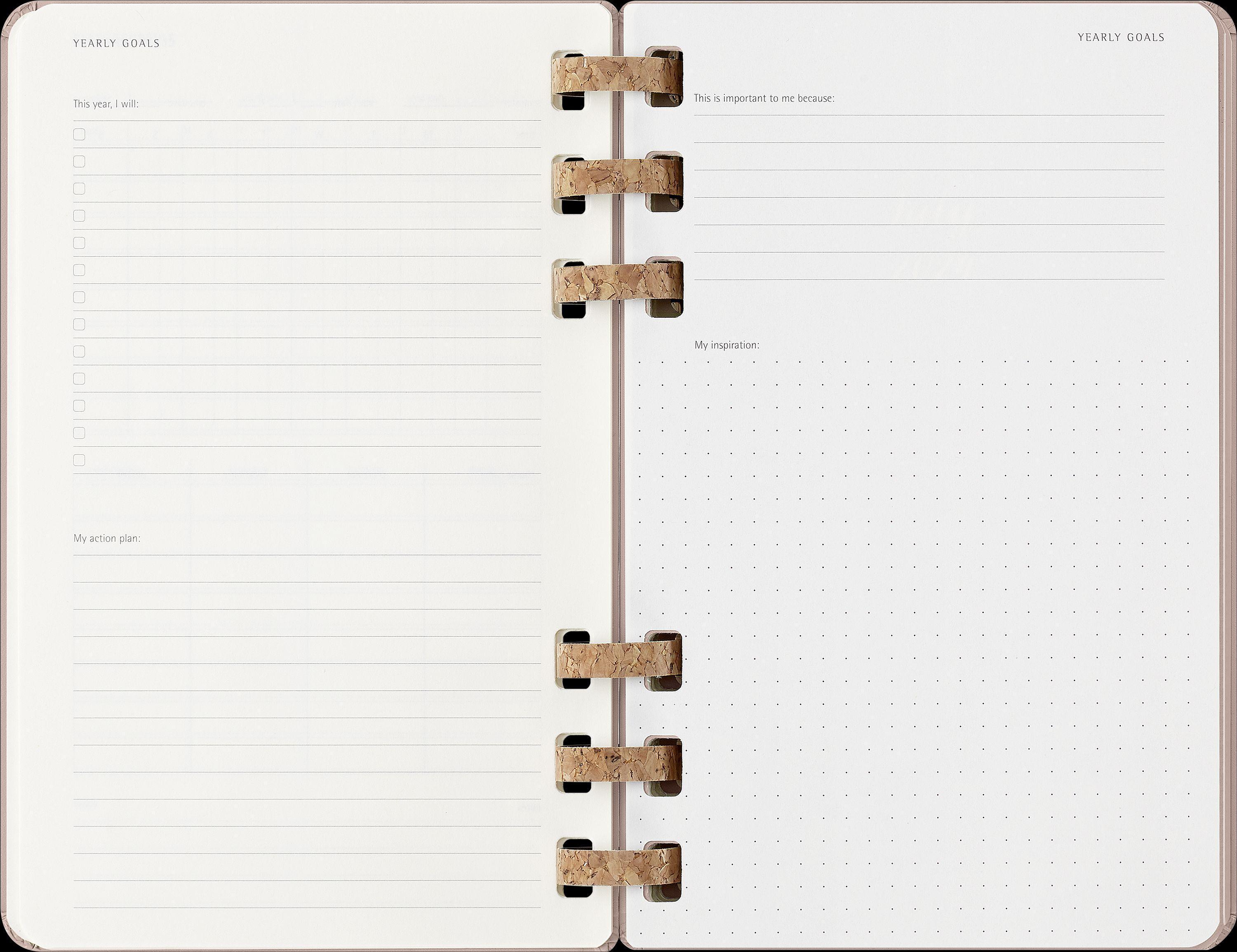 Moleskine 12 Monate Planer mit Spiralbindung, L/A5