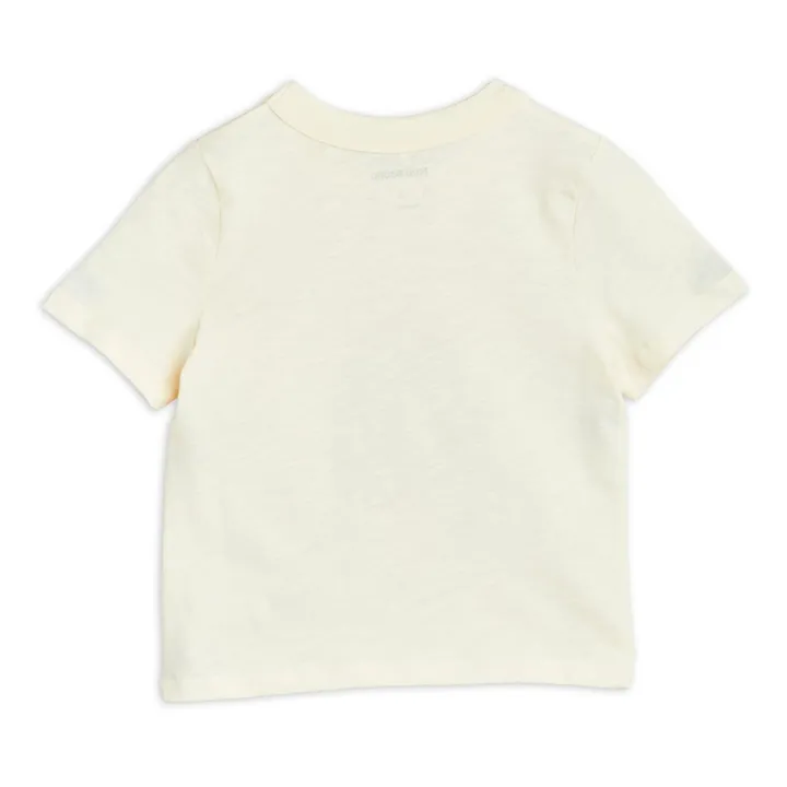Mini Rodini T-Shirt Coton Bio Chien | Ecru