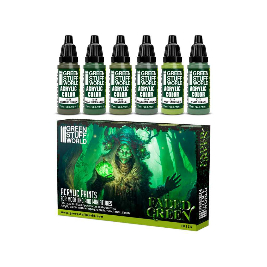 Set de Peintures - Faded Green