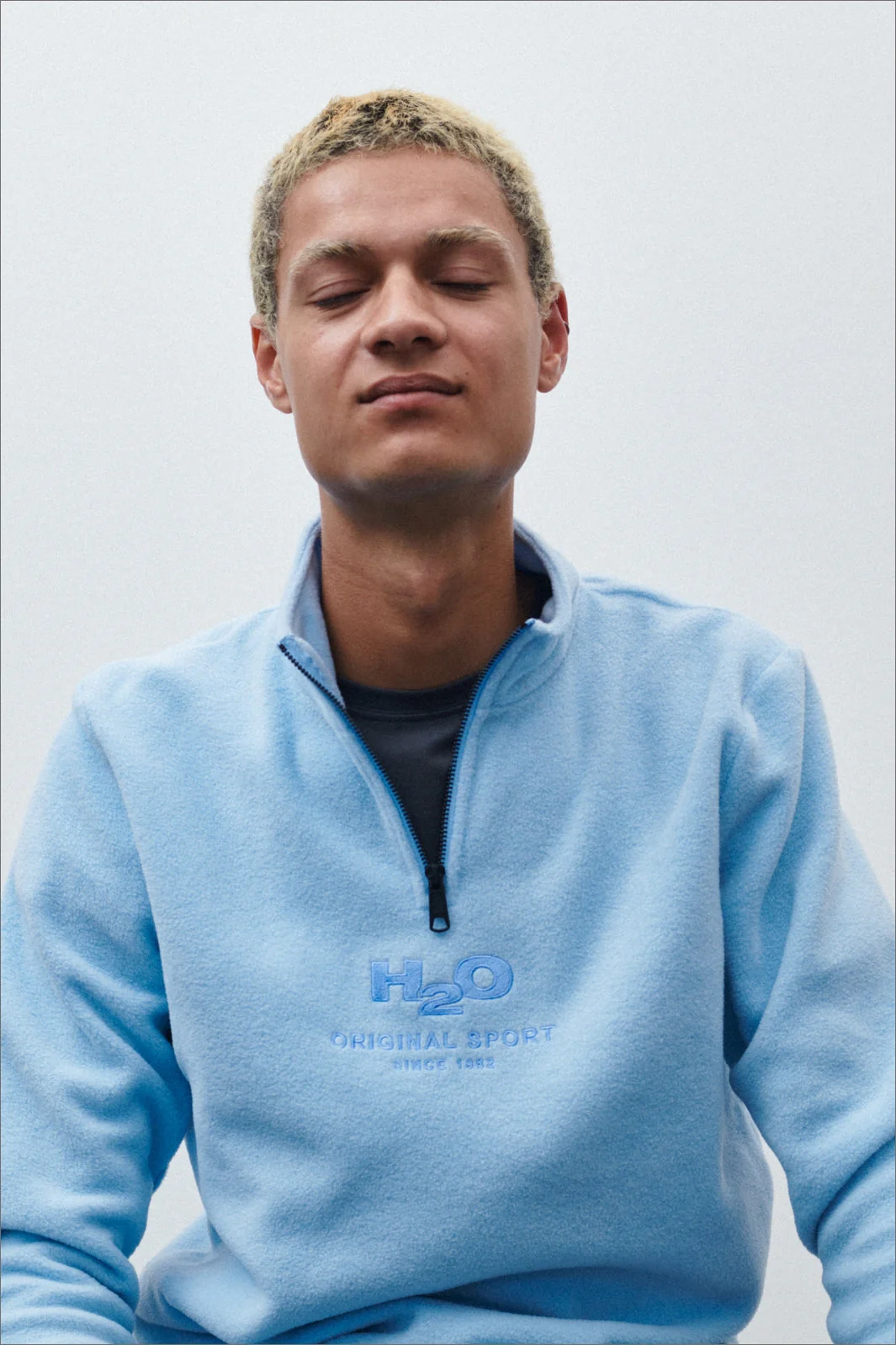 H2O Blåvand II Fleece Half Zip p baby blue