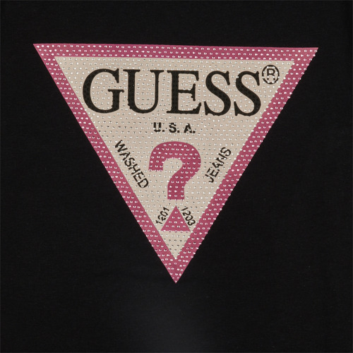 Guess - SS T SHIRT - Noir / Rose