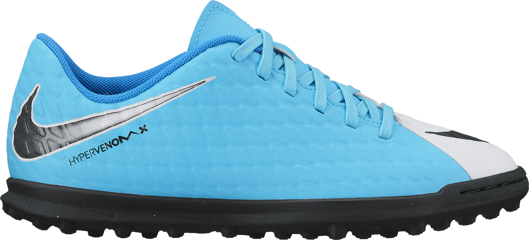 JR HypervenomX Phade III TF Junior 104/WHITE/BLACK-PHOTO BLUE-CHL