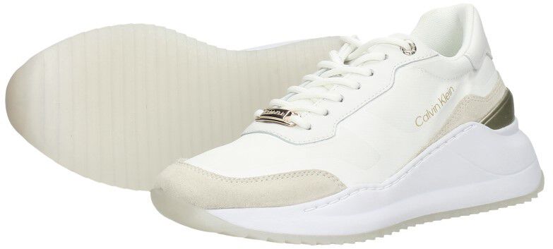 Calvin Klein Internal Wedge Lace Up-Nylon Mix wit