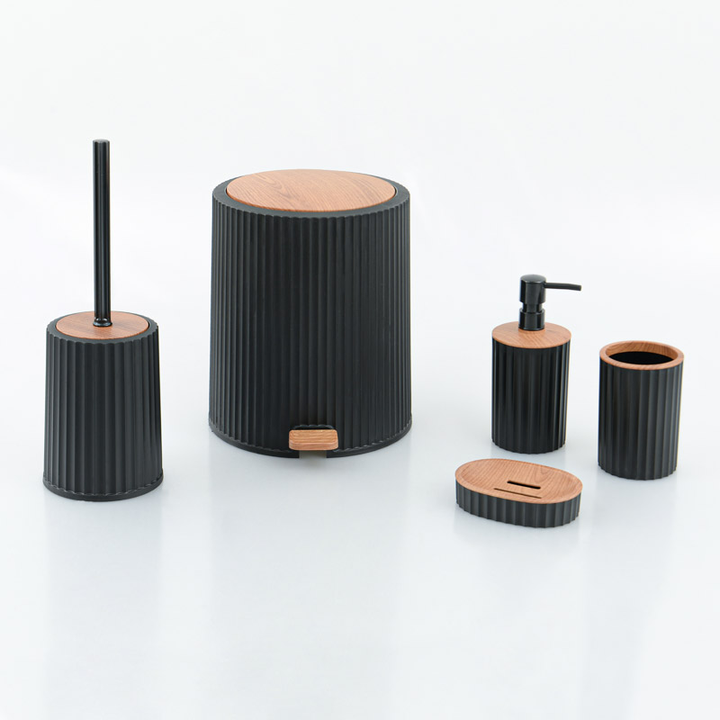 Brosse WC avec support 'Delphe' noir
