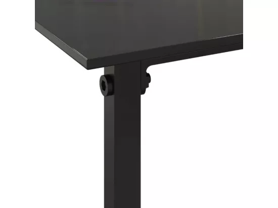 Mobilier d'extérieur 4 pcs avec coussins Résine tressée Noir