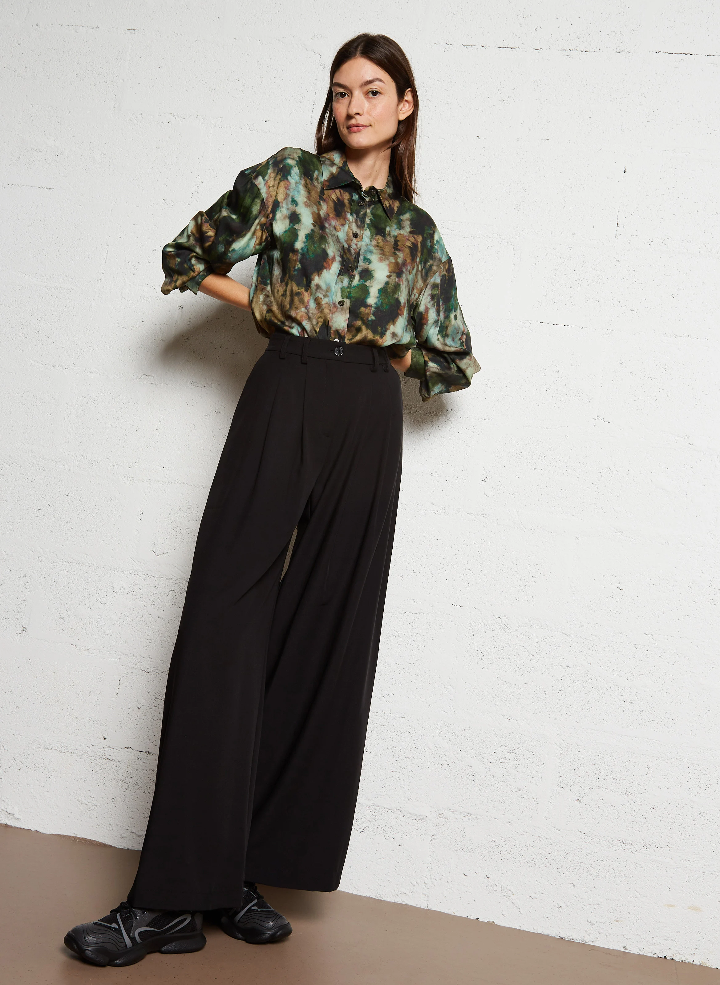 Pantalon à pinces | Noir