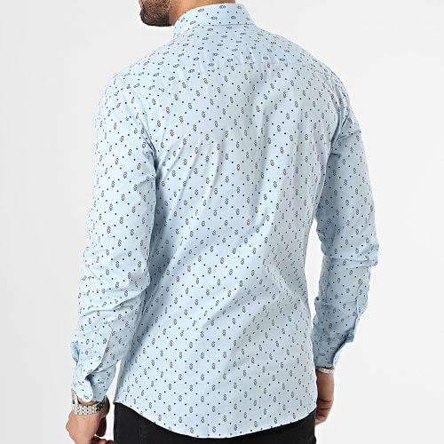 Chemise Manches Longues Andy Bleu Clair