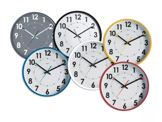 Horloge silencieuse Abylis Ø30cm - Bleu canard - Orium