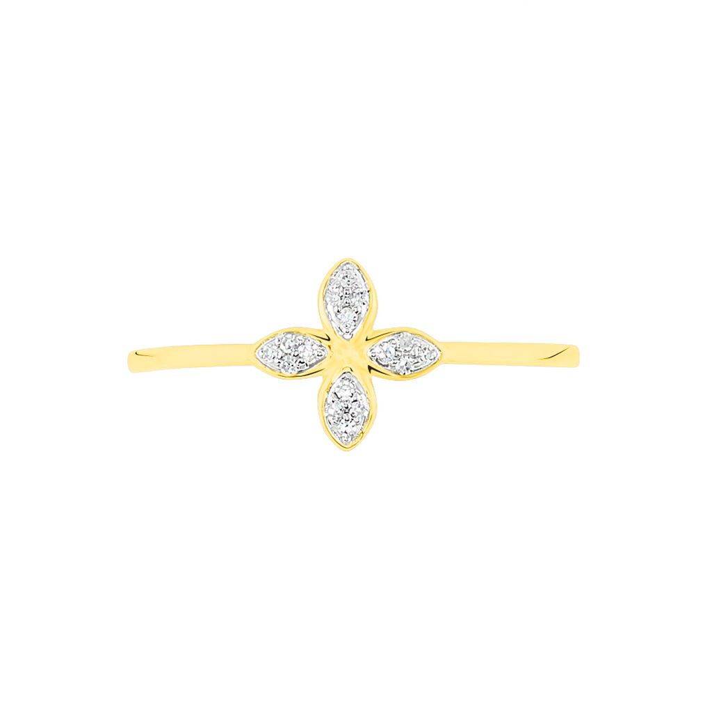 Bague Raskia Or Jaune Diamant