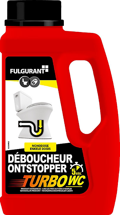 Déboucheur liquide Turbo WC Fulgurant 500g