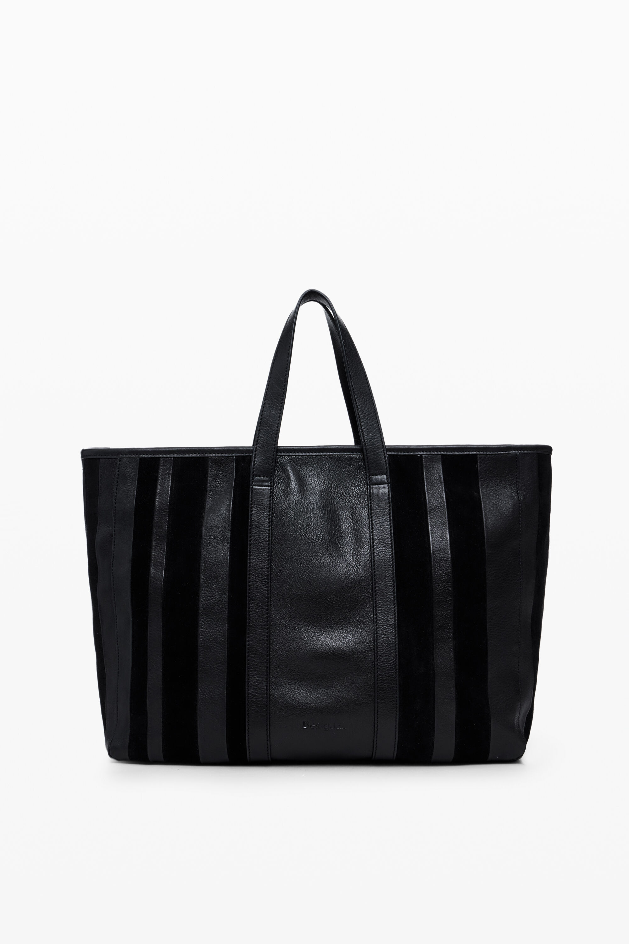 Bolsa de compras de couro