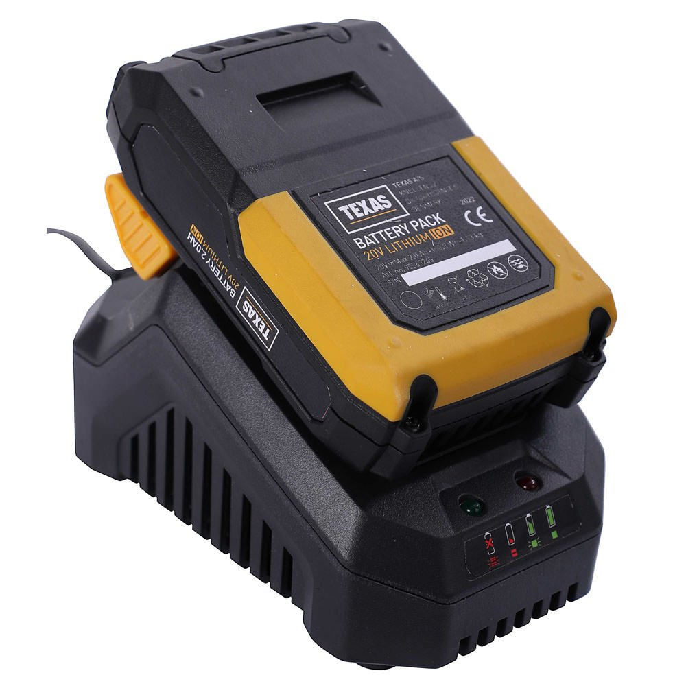 Pack souffleur de feuilles 150km/h batterie 20v 4ah chargeur texas lbx2000