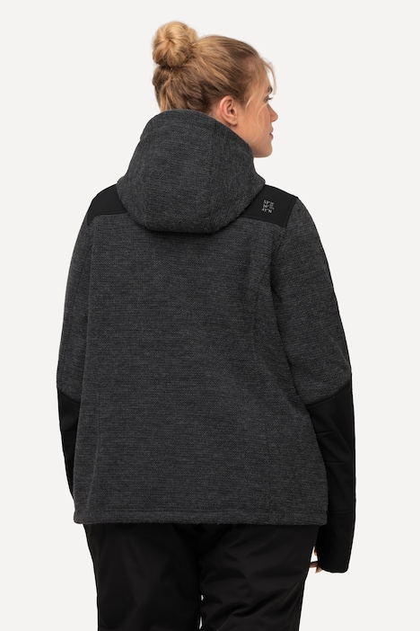 Funktions-Fleecejacke, wasserabweisend, Daumenloch