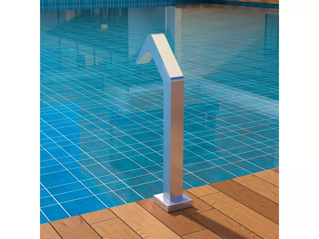 Cascade de piscine Niagara en Acier Inox.S316 - Corps 60x55mm - H.54cm - Garantie 10 ans - POOL IMEX