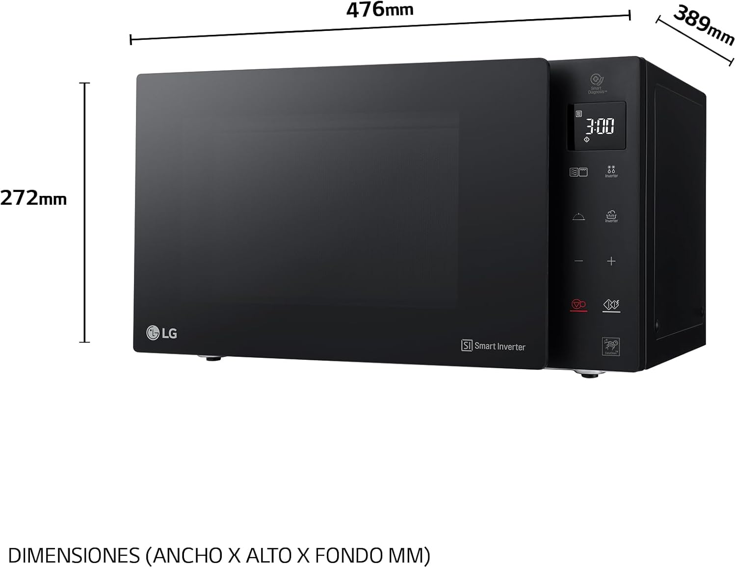 LG MH6535GIB Microondas Con Grill 25L 1000W