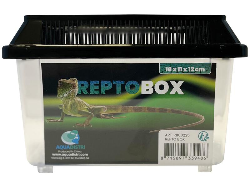 Repto Kunststoffterrarium Breedingbox S, 18 x 11 x 12 cm Allzweckterrarium für Reptilien, Amphibien, Mäuse, Spinnentiere und Insekten