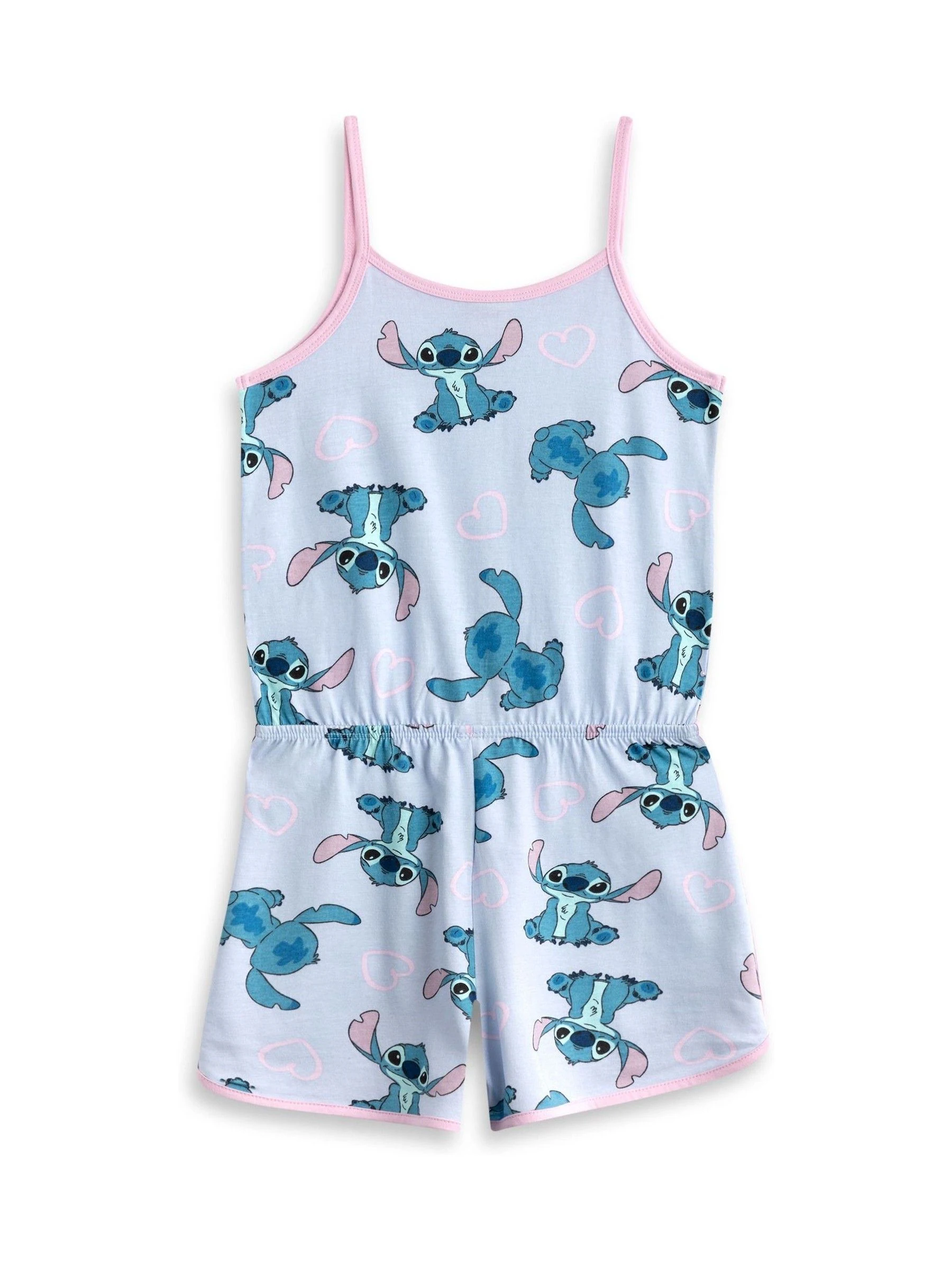 Blauw - Vanilla Underground Disney Stitch mouwloos speelpakje voor meisjes