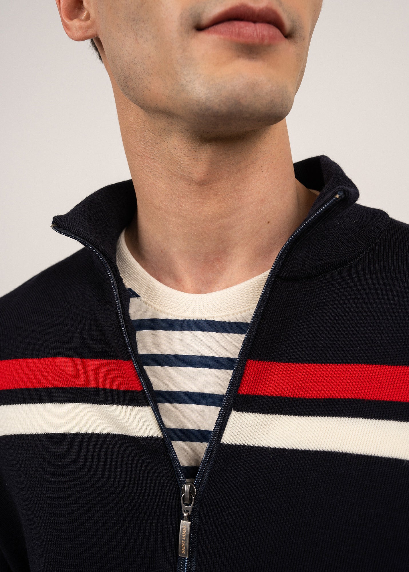 Gilet zippé en laine Conquérants