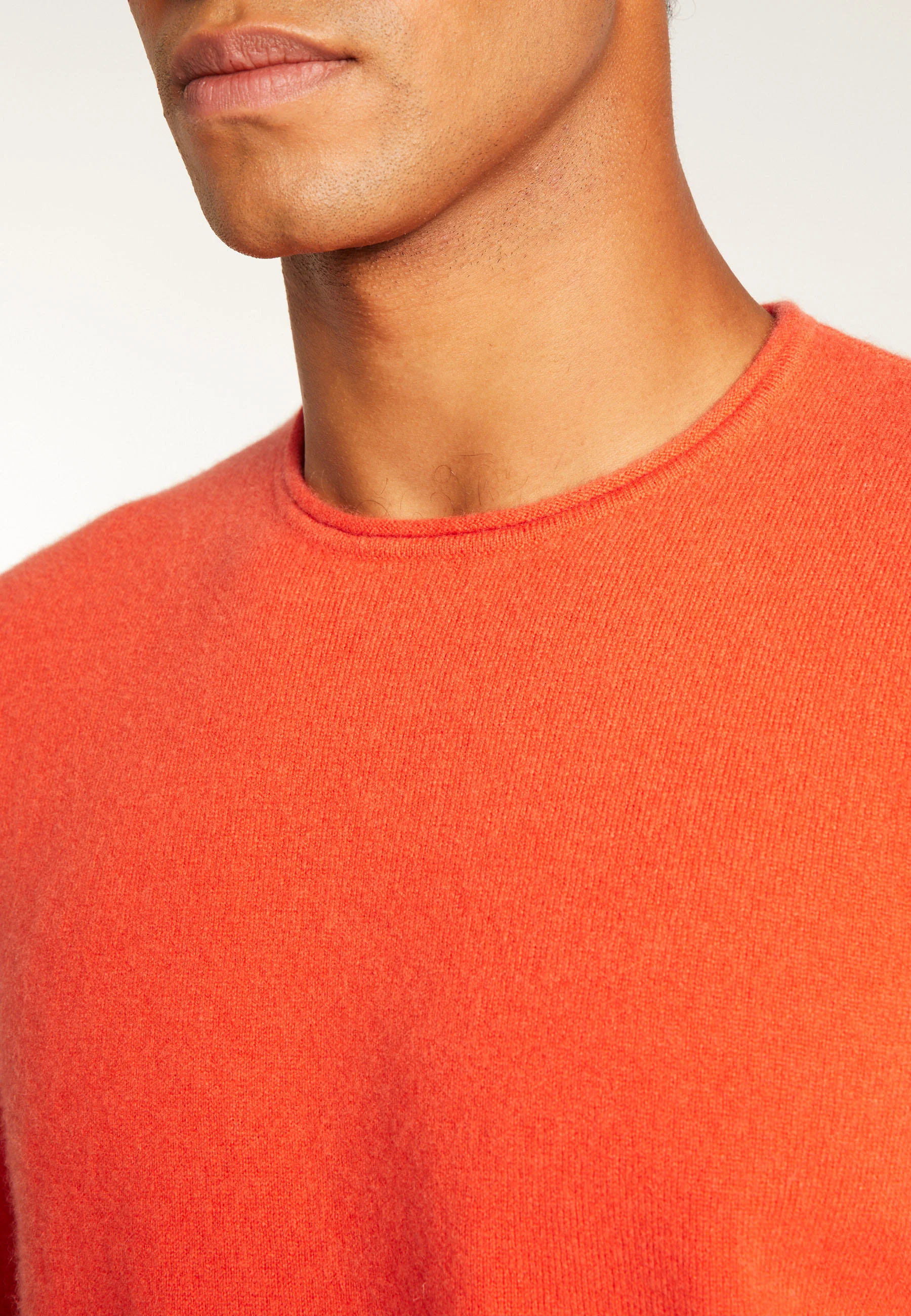 ERNESTOAH24 - Pull cachemire col rond | Orange