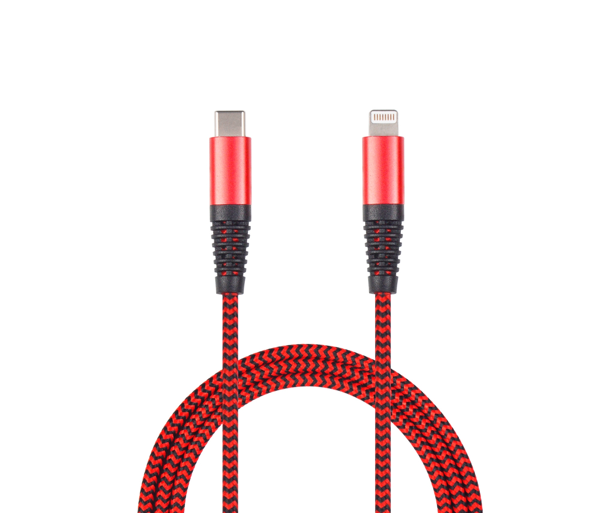 2GO USB Datenkabel USB Type-C/Apple 8p Rot