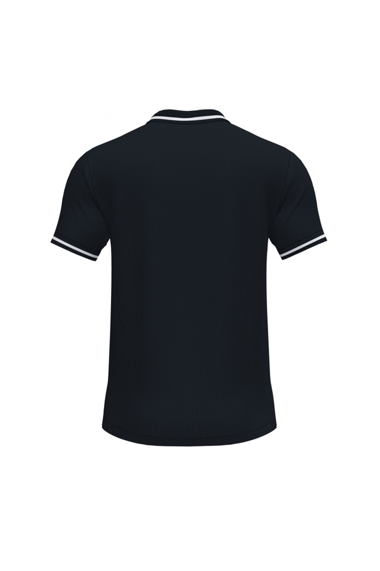 Camisa polo preta de manga curta Comfort