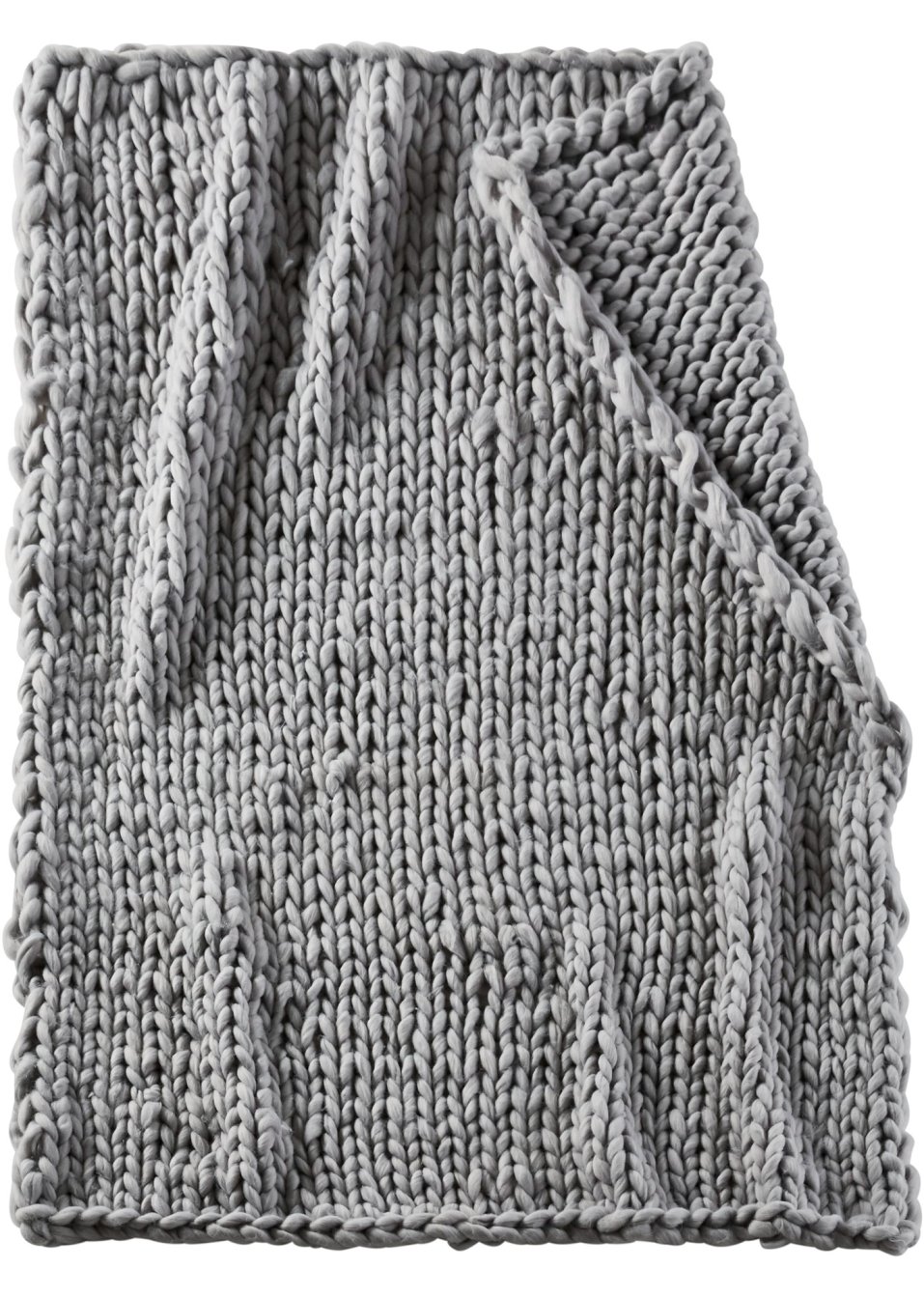 Couverture douillette en grosse maille