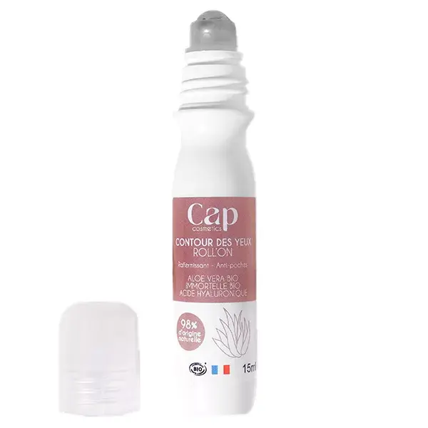 Sérum Roll-On Antienvelhecimento para Contorno dos Olhos Cap Cosmetics Orgânico 15ml