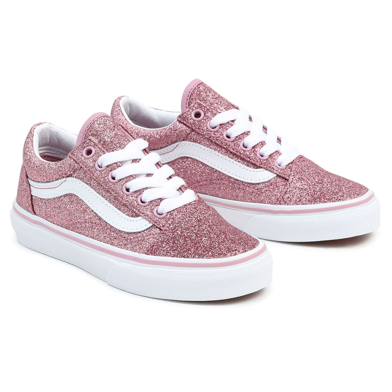 Vans Sneakers en Cuir & Textile Old Skool roses